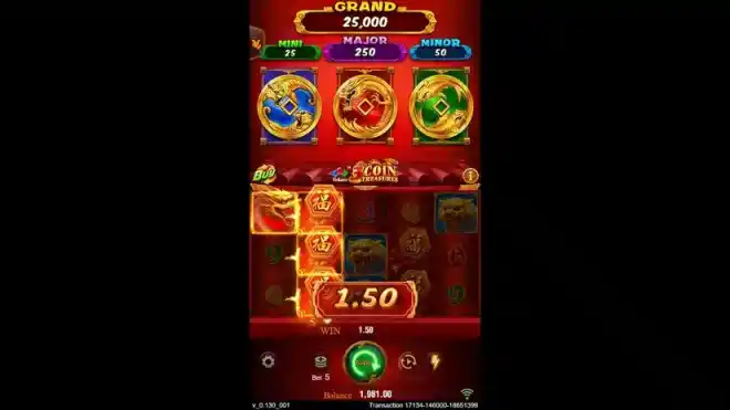 3 Coin Treasures Slot Screenshot 6