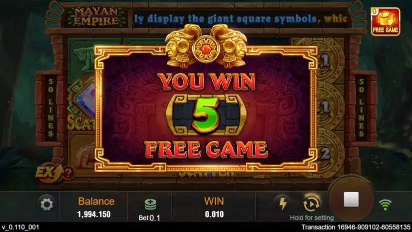 Mayan-Empire Slot Screenshot 8