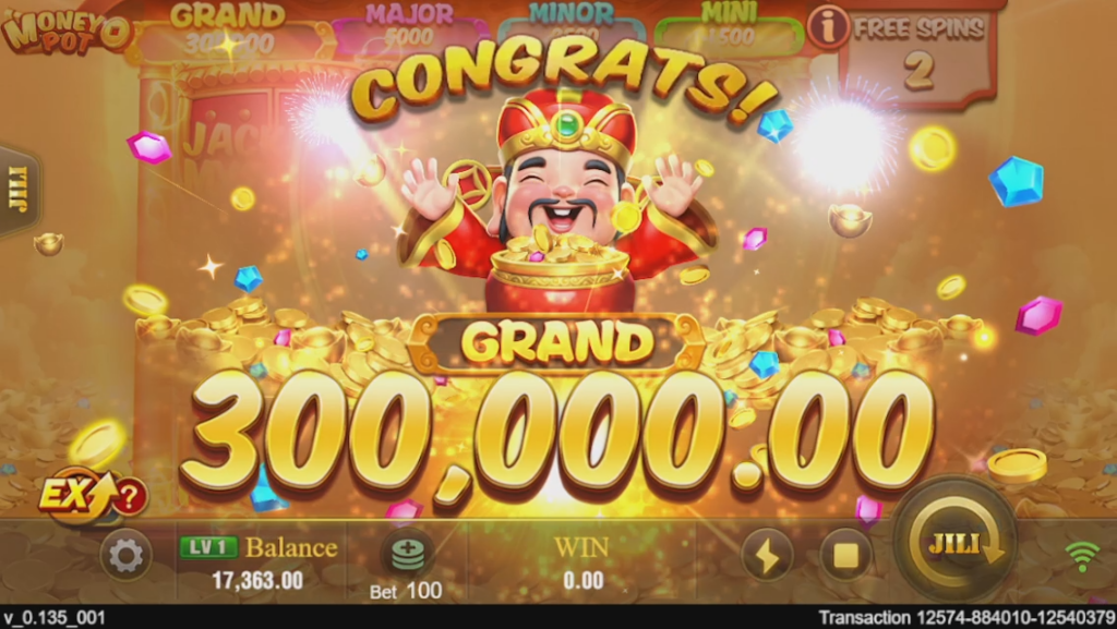 money pot jili slot เกมสล็อตแนะนำ เกมทำเงิน 2025