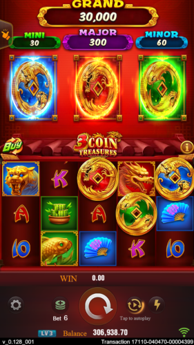 3 Coin Treasures Slot Screenshot 2