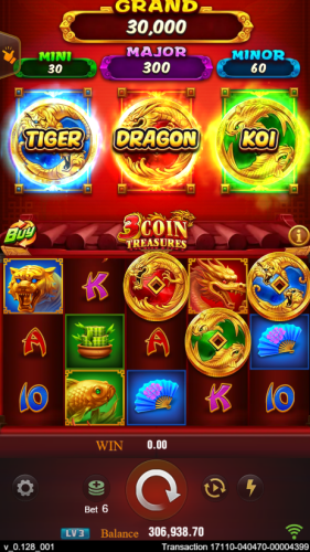 3 Coin Treasures Slot Screenshot 3