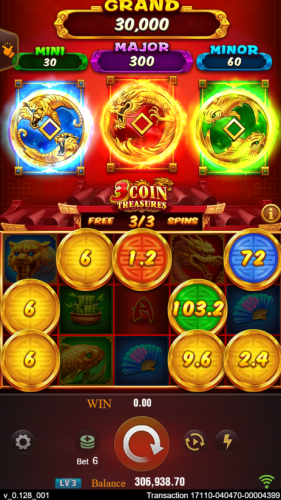 3 Coin Treasures Slot Screenshot 5